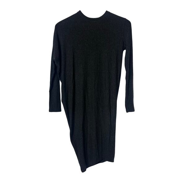 Kit and Ace Asymmetrical Long Sleeve Gray Dress - Picture 1 of 6